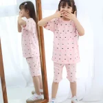 ست تیشرت شلوارک قلبی